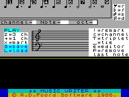 Screen from Music Writer