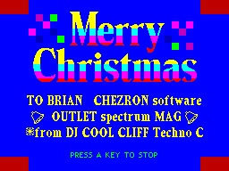 Screen from Musical Christmas Greeting