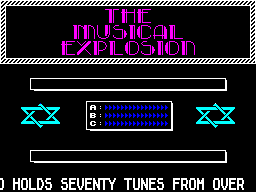 Screen from The Musical Explosion