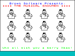 Screen from The Musical Snowmen