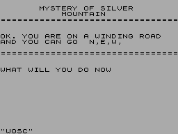 Screen from The Mystery of Silver Mountain
