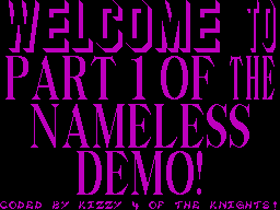 Screen from The Nameless Demo