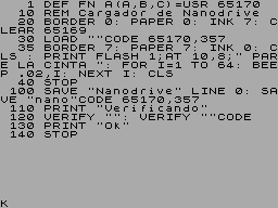 Screen from Nanodrive [1]