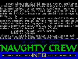 Screen from Naughty Crew Info