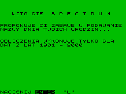 Screen from Nazwa Dnia