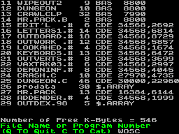 Screen from Neater Lister