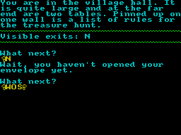 Screen from The Nether Poppleton Treasure Hunt