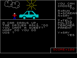 Screen from Never Go with Strangers