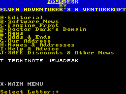 Screen from Newsdesk issue 1