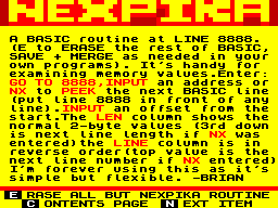 Screen from Nexpika