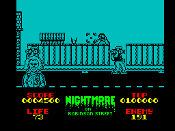 Screen from A Nightmare on Robinson Street