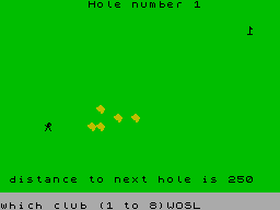 Screen from Nine Hole Golf