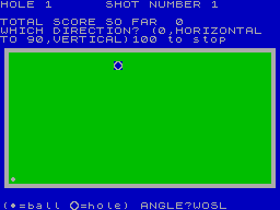 Screen from Nine Hole Golf