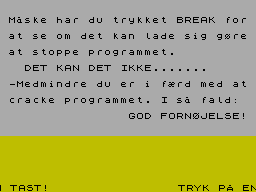 Screen from No Break