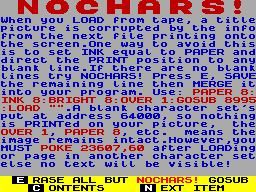 Screen from Nochars!