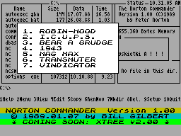 Screen from The Norton Commander