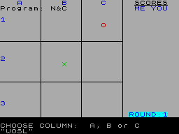 Screen from Noughts and Crosses
