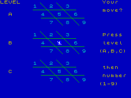 Screen from 3D Noughts and Crosses
