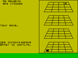 Screen from 3D Noughts and Crosses