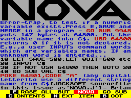Screen from Nova