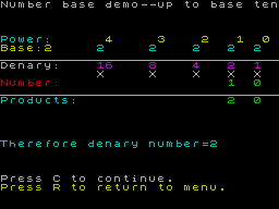 Screen from Number Bases