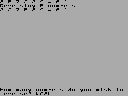 Screen from Number Reversal