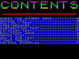 Screen from Numbers