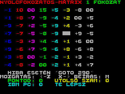 Screen from Nyitrai Matrix