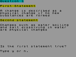Screen from O'Level - CSE Chemistry
