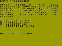 Screen from O'Level Computer Science