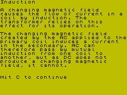 Screen from O'Level Electronics