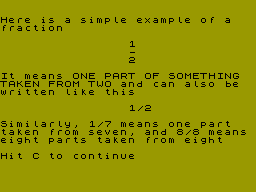 Screen from O'Level Maths