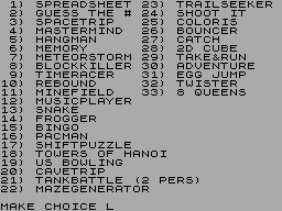Screen from ONELINERS