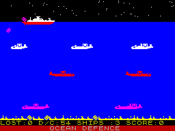 Screen from Ocean Defence