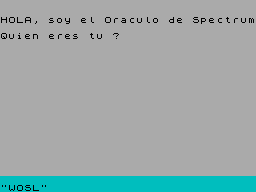 Screen from El Oraculo