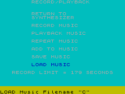 Screen from Organ Master