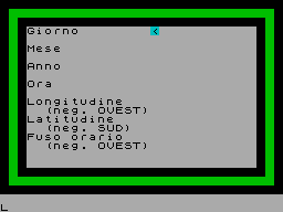Screen from Oroscopo
