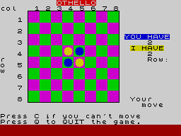 Screen from Othello