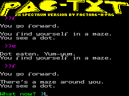 Screen from PAC-TXT