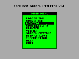 Screen from PCX-Screen Utilites