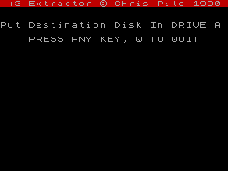 Screen from PD Tape 02: +3 Utilities