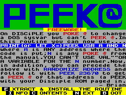 Screen from PEEK