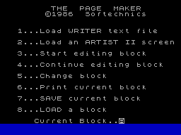 Screen from Page Maker
