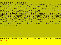 Screen from Paper Change