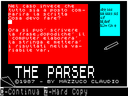 Screen from The Parser