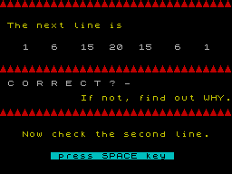 Screen from Pascal's Triangle