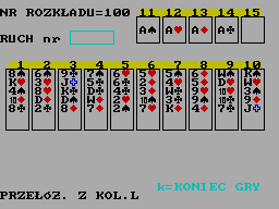 Screen from Pasjans