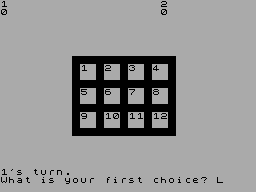 Screen from Pelmanism