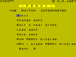 Screen from Percy: The Rhythm Interpreter