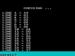 Screen from Perm Check
